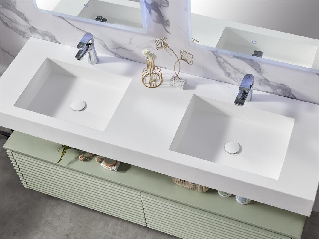 bath green double vanity with double faucet from Cpingao