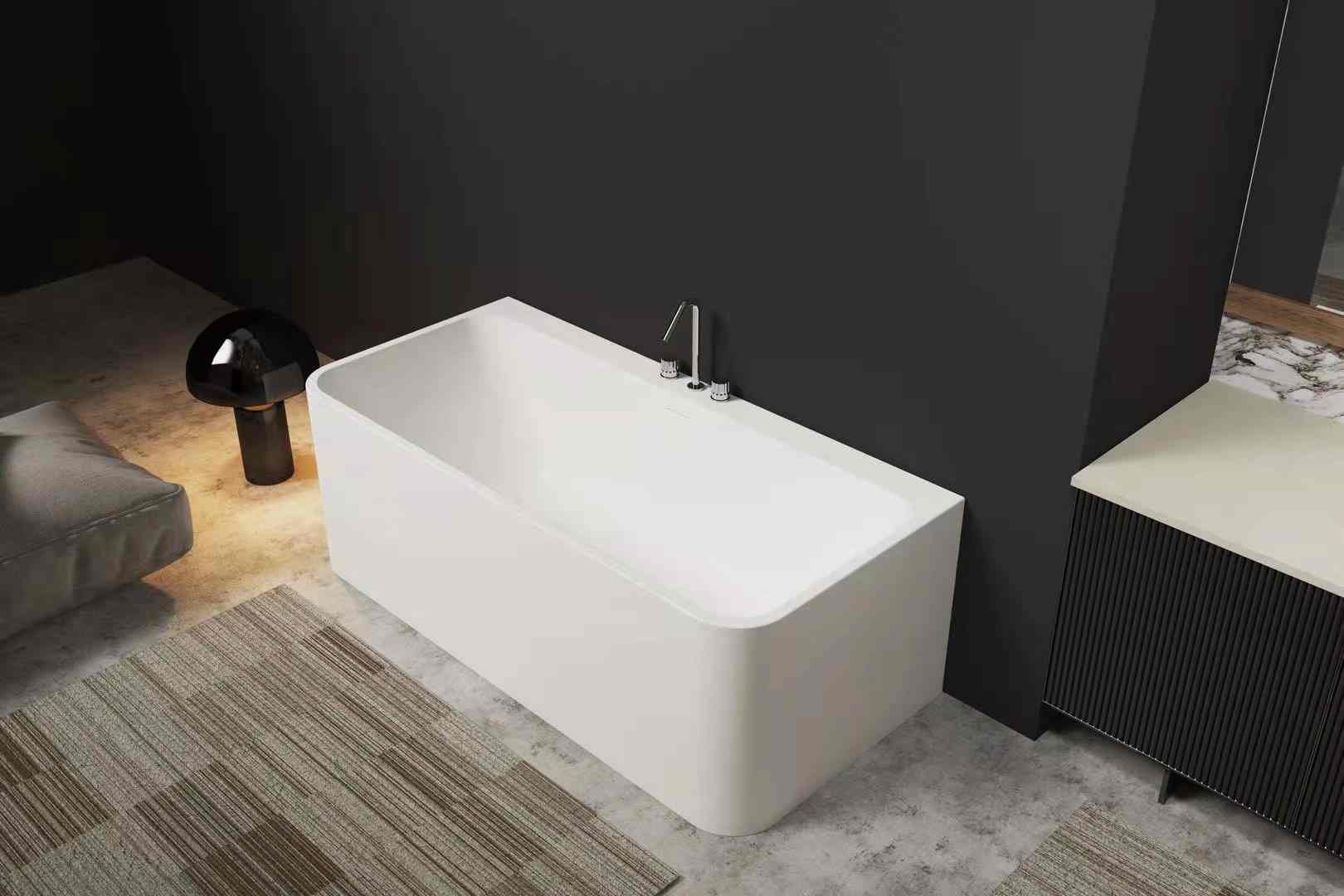 white Rectangular bathtub from Cpingao