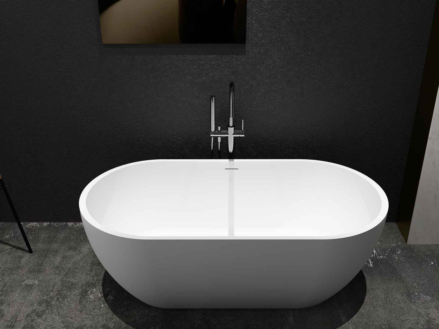 white freestanding bathtub PS-8810（Gel-Coat)