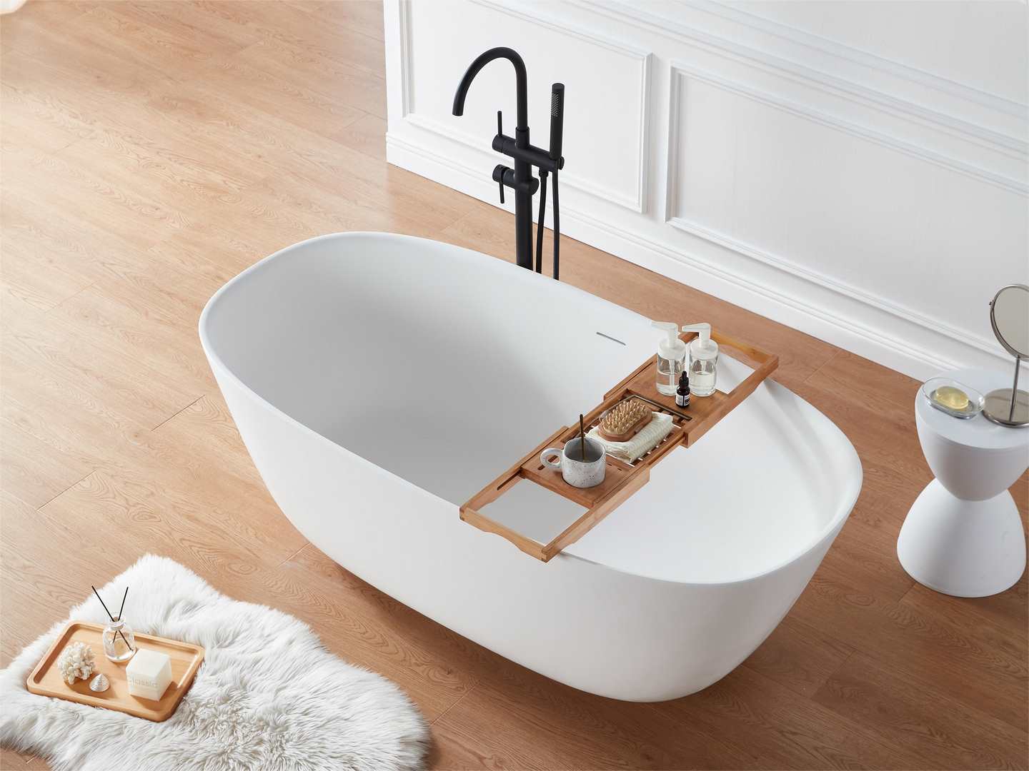 freestanding bathtub ps-8823A(Pure Acrylic Solid Surface)