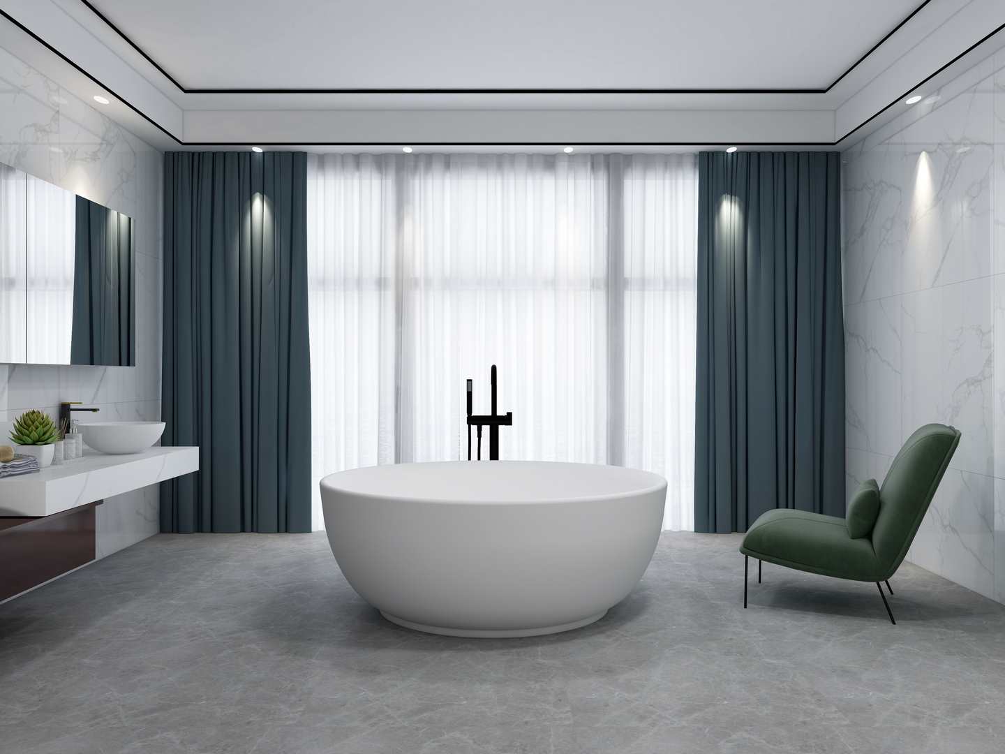 freestanding bathtub ps-8815(Pure Acrylic Solid Surface)