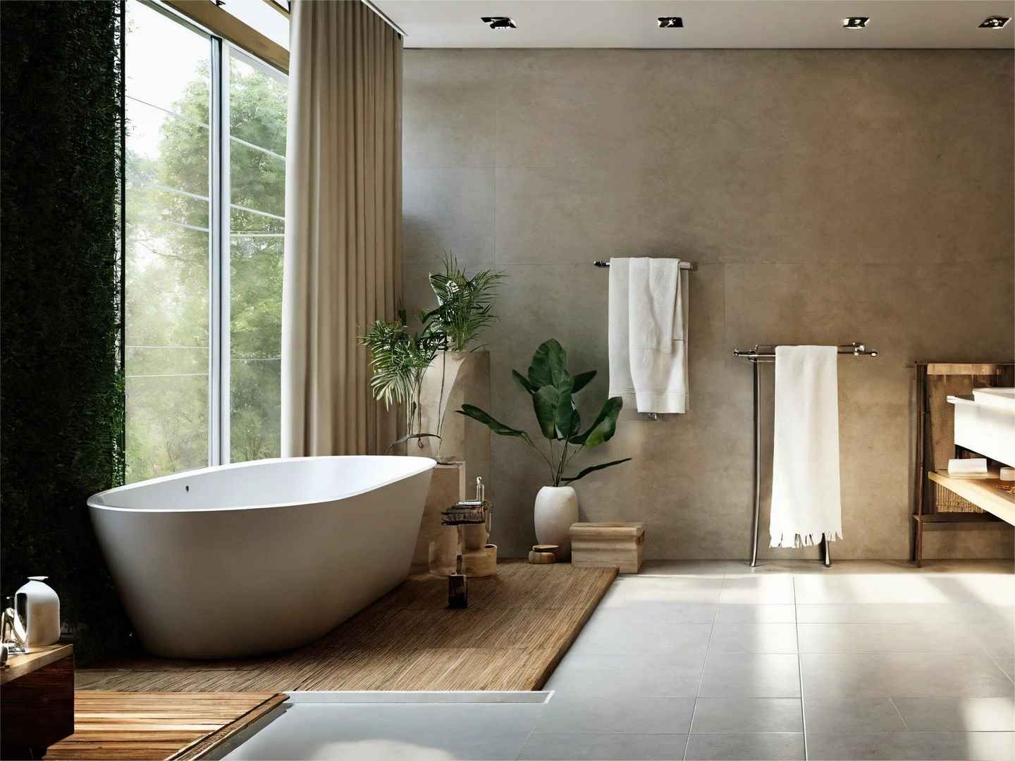 Moden freestanding bathtub