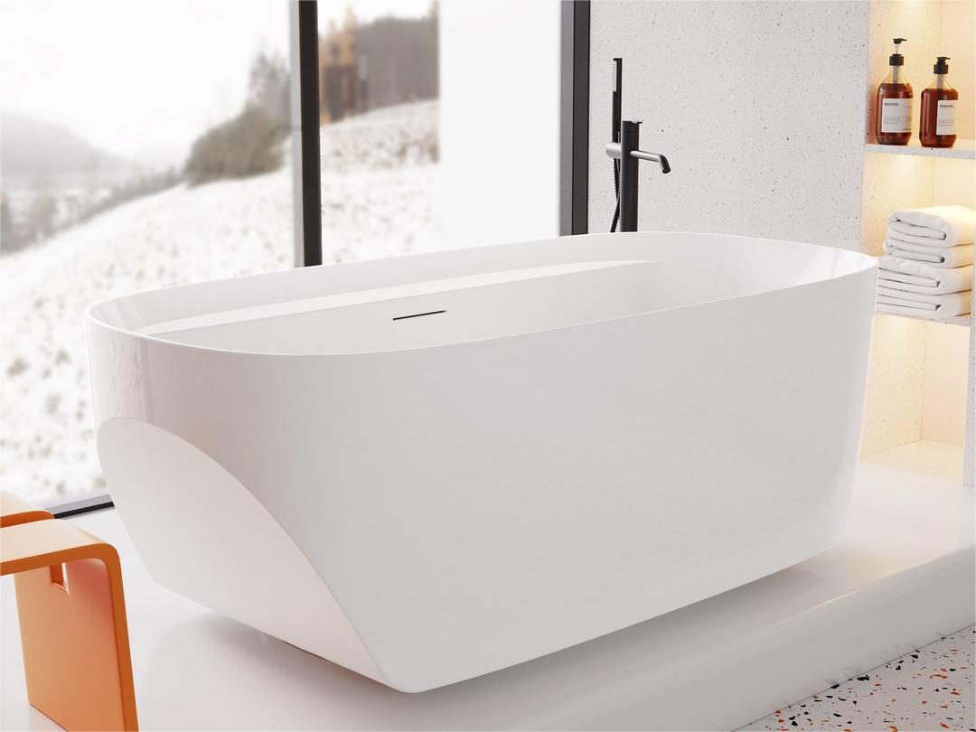 Freestanding acrylic bathtub 8855 from Cpingao