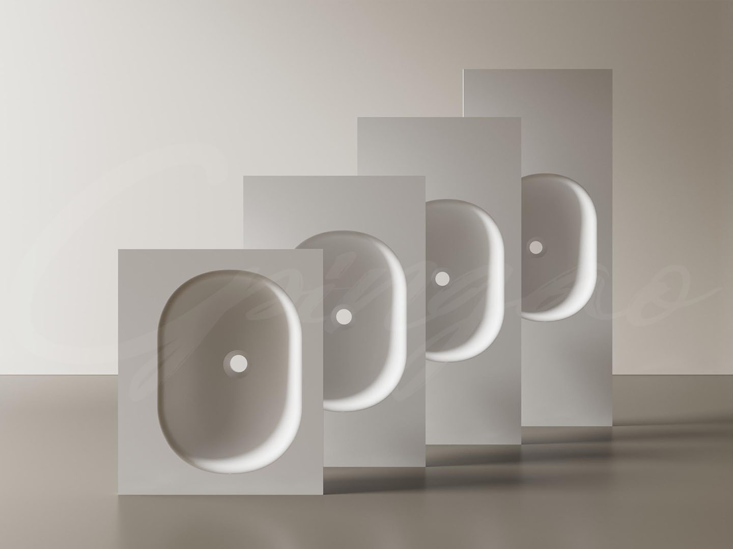 The integrated basin with multiple sizes is suitable for bathroom cabinets of different sizes.