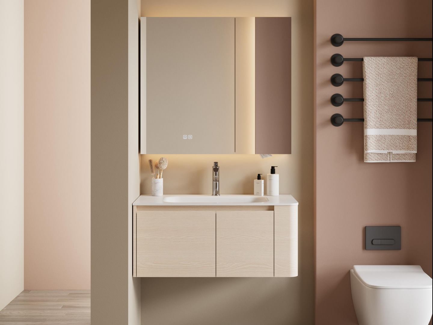 integrated sink countertop solid surface basin1
