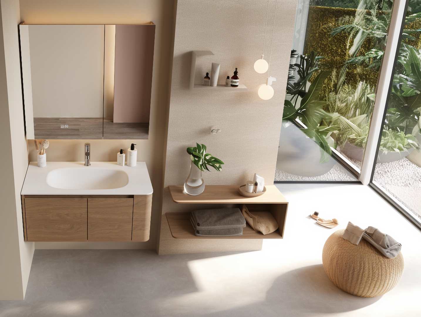What Is an Integrated Sink？——PS-2272 with Plywood cabinet from Cpingao